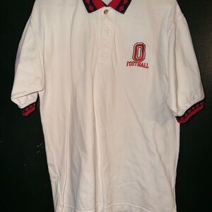 Champion White Polo with Red and Black Accents